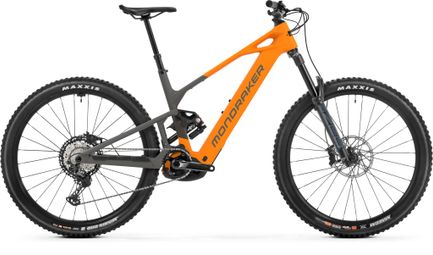 Mondraker Crafty S Full-Suspension Electric Mountain Bike with SRAM 12-Speed, 800 Wh Bosch Battery, 100 Nm Torque, 29-inch Wheels, Orange/Gray, 2026