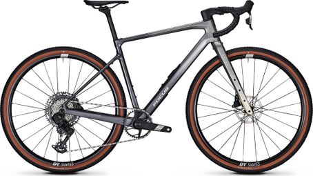 Focus Atlas 8.8 Gravel Bike with SRAM Apex / S1000 Eagle AXS 12-speed, 700 mm, Silver/Black, 2026