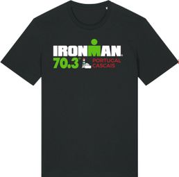 Maglietta a maniche corte nera Ironman 70.3 Portugal-Cascais Uomo