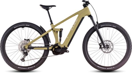 VTT Électrique Tout-Suspendu Cube Stereo Hybrid One22 Race 800 Shimano Deore 12V 800 Wh 27.5'' Vert Dry Olive 2025