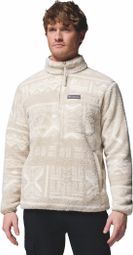 Columbia 1/2 Zip Sherpa Rugged Ridge Fleece Wit/Beige