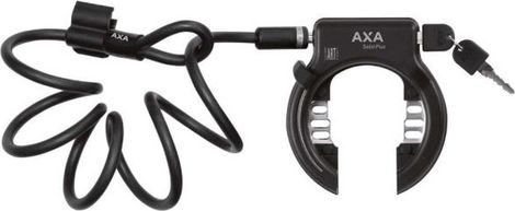 AXA Solid Plus Art2 Ring Lock With Dial-In Newton Pl150 Cable - Black