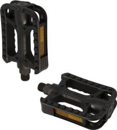 PEDALE CITY/URBAIN RESINE OPTIMIZ NOIR ERGOT ANTI DERAPANT D 9/16 (PR)