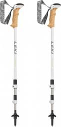 Pair of B tons of Randonn e Leki Cressida White Woman 90 - 125cm