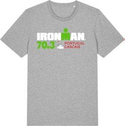 Ironman 70.3 Portugal-Cascais Heren Grijs Korte Mouw T-Shirt