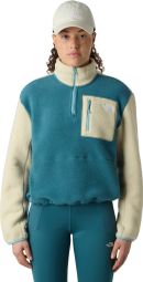 The North Face Yumiori 1/4 Zip Fleece Blau/Beige Damen