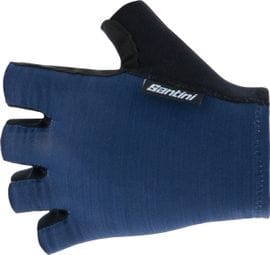 Santini Cubo Short Gloves Blue
