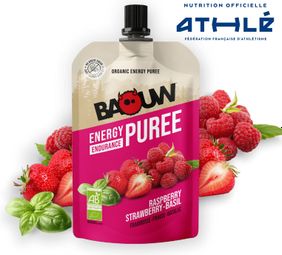 Baouw Raspberry-Strawberry-Basil Organic Energy Puree 90g