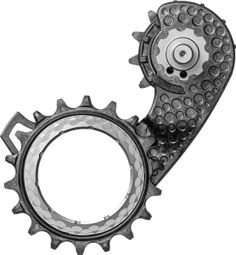 Chape de Dérailleur Hollowcage AbsoluteBlack pour Shimano Dura Ace 9250 12 V Gris
