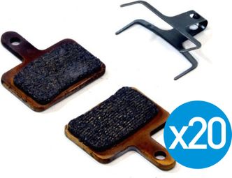 Pak van 20 Paar Remautoriteit Pads voor Deore M515, M525 Meca 01 hydro / Tektro Auriga