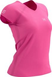 Maillot manches courtes Femme Compressport Training SS Rose