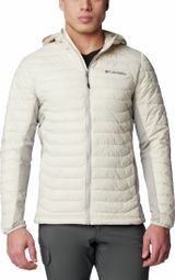 Giacca Columbia Powder Pass con cappuccio bianco