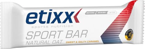 Etixx Barre énergétique Natural Oat Caramel 12x55g