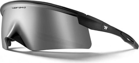 Lunettes de cyclisme West Biking HD Coated UV400 Ecran panoramique Silver