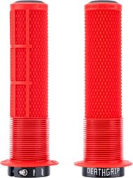 Paire de Grips DMR Deathgrip2 Flange Grips Rouge