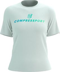T-Shirt Manches Courtes Compressport Podium Blanc Femme