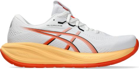 Asics Gel-Cumulus 28 hardloopschoenen wit/oranje voor heren