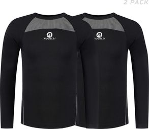 Sous Maillot Manches Lounges Rogelli Core 2-pack - Unisexe - Noir