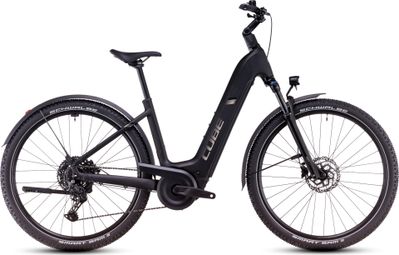 Cube Nuride Hybrid Pro 600 Allroad Easy Entry Electric Hybrid Bike Shimano Cues 10S 600 Wh 29'' Black 2025