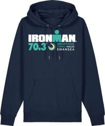 Sweat à Capuche Ironman 70.3 Swansea Bleu