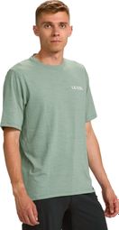 Heren-T-shirt Korte Mouw De ARC Merino Kraag Groen