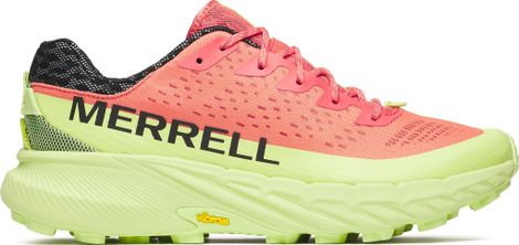 Merrell Agility Peak 5 Yellow/Rose Trail Shoes