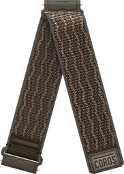 Coros Nomad 24 mm nylon horlogeband bruin
