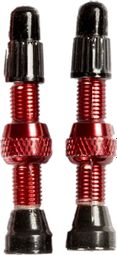 Pair of Stan's NoTubes Universal Presta 44mm Valves Red