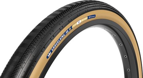 Panaracer GravelKing SemiSlick+ Gravel Tire 700 mm Tubeless Ready Folding ZSG Gravel Compound BeadLock TuffTex+ Black Beige Sidewall