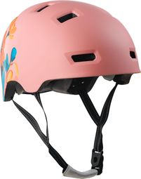 Casque vélo et skate | Fleur Rose L (57-61 cm) | Certifié EN1078