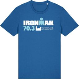 T-Shirt Manches Courtes Ironman 70.3 Rapperswil Bleu Royal Homme