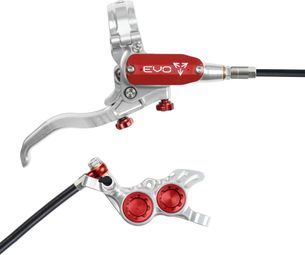 Hope Tech4 EVO GR4 Achterrem Zilver/Rood Standaard Slang