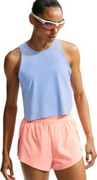 Canotta corta Nike AeroSwift blu da donna