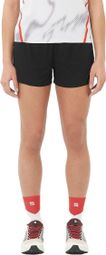 Salomon S/Lab Speed 3in Shorts, Black/Red, Women's