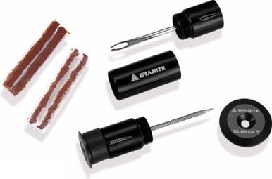Granite Design Tubeless Repair Kit With Bar Ends Black + 4 Tire Plugs