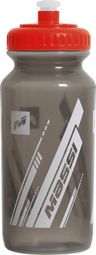 Massi Basic Transparante Fles 500 ml Grijs Rood