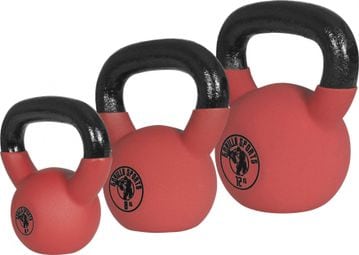 Kettlebell avec revêtement néoprène - De 2 KG à 32 KG - Poids : LOT DE 3  (4KG - 8KG - 12KG)