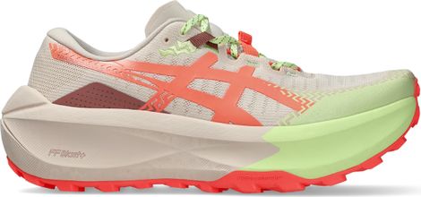 Asics Trabuco Max 5 Trail-Laufschuhe für Damen, rosa/grün