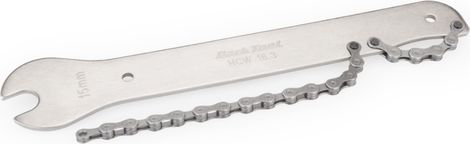 Frusta a catena Park Tool + chiave per pedale 15 mm