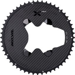 Miche X2 RD R81 Extern Kettingblad voor Shimano Ultegra R8100 Cranksets Zwart