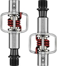 CRANKBROTHERS Pedalpaar EGG BEATER 1 Silber/Rot