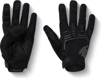 Guantes largos Endura SingleTrack Windproof, negros 