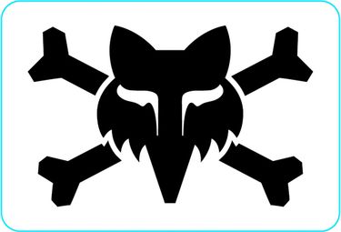 Pegatina <p>Logo</p>Fox Victory 3'' Blanco