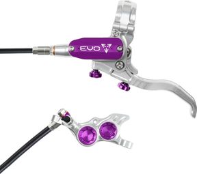 Hope Tech4 EVO TR4 Plata / Violeta Freno Delantero Latiguillo Standard