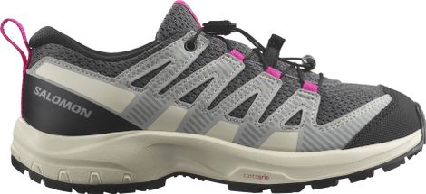 Salomon Xa Pro 3D V8 Zapatillas de trail running para niños Gris/Rosa