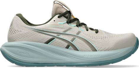 Asics Gel-Cumulus 28 Laufschuhe für Herren, beige/grün