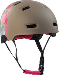 Casque vélo et skate | Fleur Grise M (54-57 cm) | Certifié EN1078