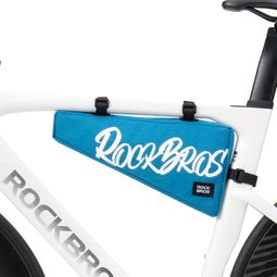 ROCKBROS Sacoche De Cadre Vélo Triangulaire – 0,8 L, 60 G – Nylon + PU – Fermeture éclair – Compatible VTT, Route, Pliant – Multi-couleurs (noir, Blanc, Bleu, Marron, Vert Armée)