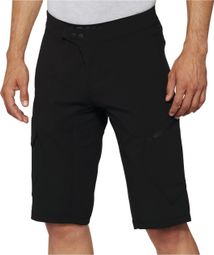 Short 100% Ridecamp avec doublure Noir 