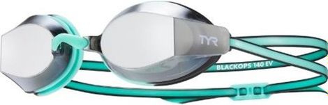 Schwimmbrille Women Tyr Blackops 140 Verspiegeltes Silbergrün